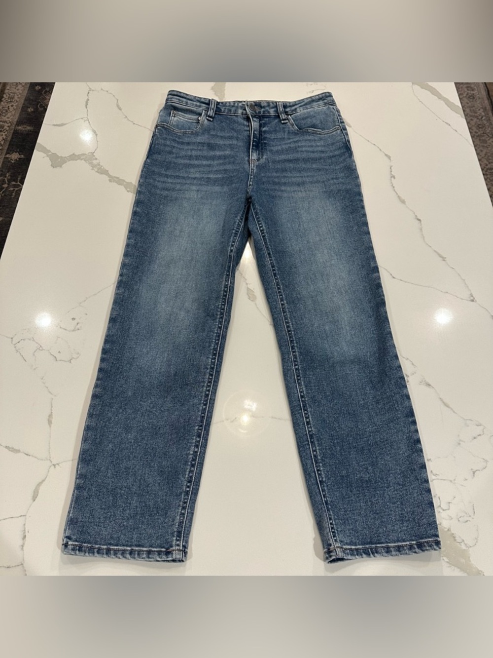 Oat Soft Sculpt Denim Jeans Straight Leg Ankle Women’s 8 / 29 High Rise Stretch